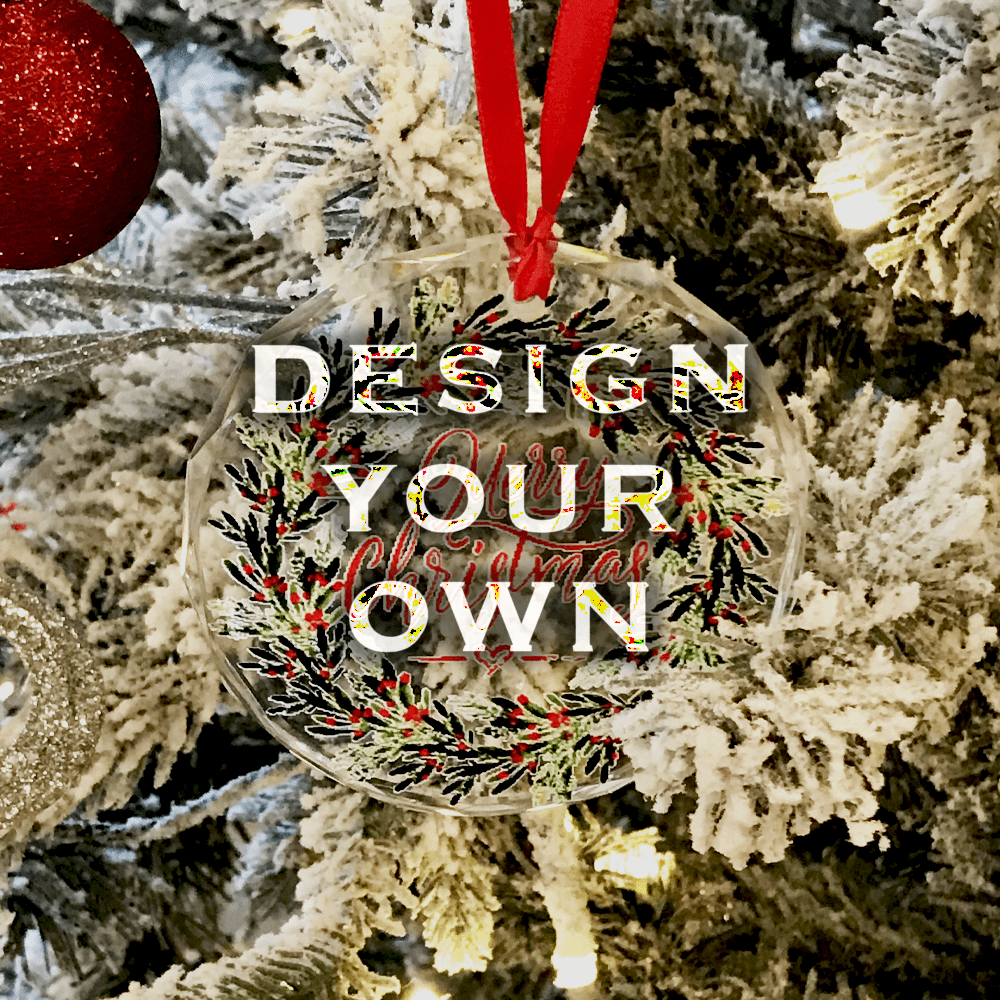 Custom Crystal Christmas ornaments featuring branded designs by Disturbed Logo #CustomOrnaments #HolidayPromotions #FestiveBranding #CorporateGiftIdeas #DisturbedLogo